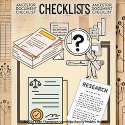 Ancestral Document Checklists - Multiple Countries